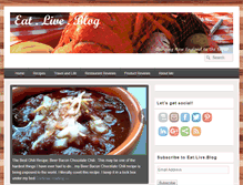 Tablet Screenshot of eatliveblog.com